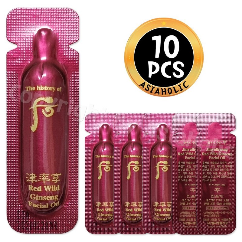 The history of Whoo Red Wild Ginseng Facial Oil 1ml x 10pcs (10ml) Sample Newest