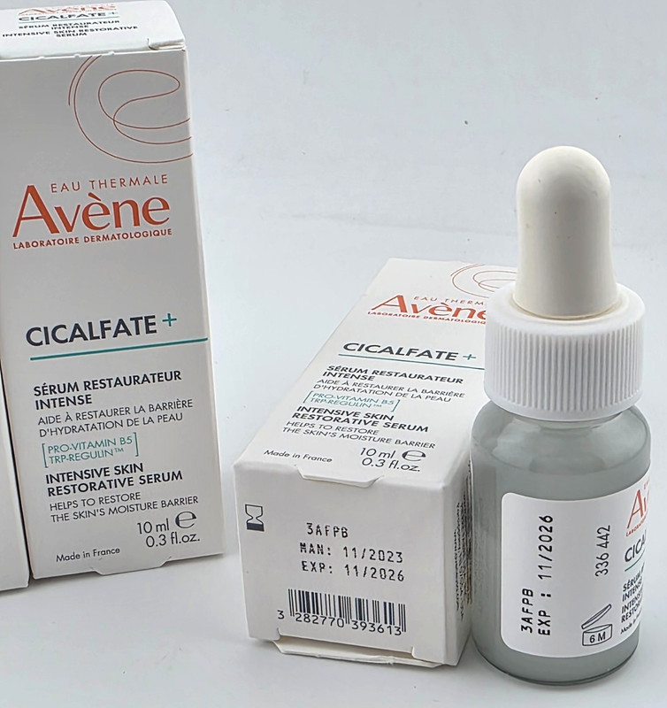 3 Avene Cicalfate+ Intensive Skin Restorative Serum MiniTravel 10ml Ea Exp 11/26 gallery
