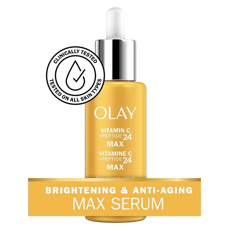OLAY Vitamin C MAX 2X Peptides Brightening Serum – 1.3 FL OZ (40mL) – New!