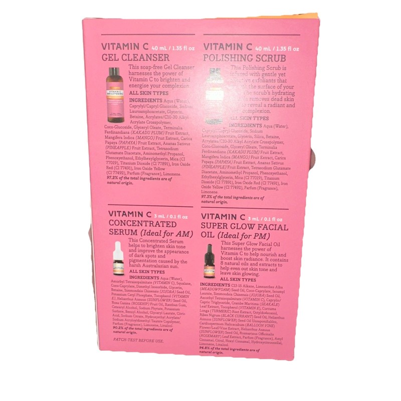 Essano Vitamin C Brightening Radiant Skincare Set Pack 4pc NEW gallery