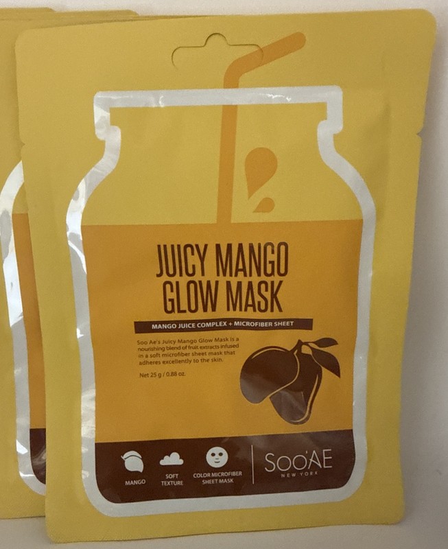 Soo’ae Juicy Mango Glow Masks • Lot Of 8 Color Microfiber Sheet Face Glow Mask gallery