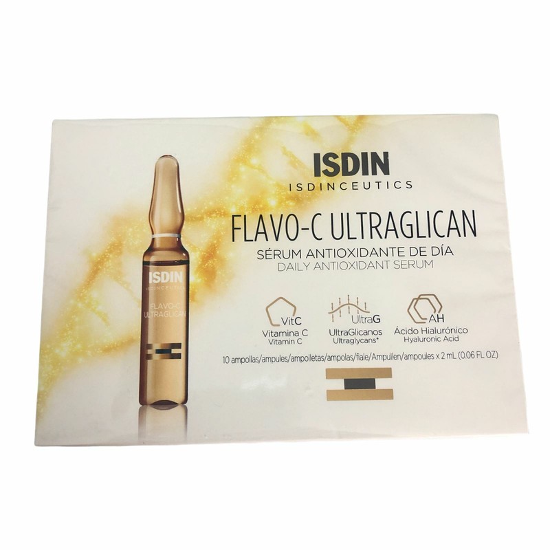 ISDIN ISDINCEUTICS Flavo C Ultraglican Antioxidant 10 Ampoules x 2ml each NIB