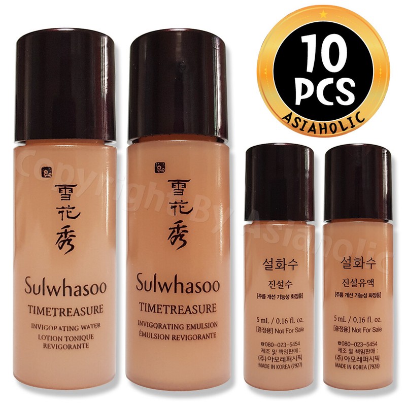 Sulwhasoo Timetreasure Invigorating 5ml Water + Emulsion (10pcs ~ 100pcs) Newest gallery