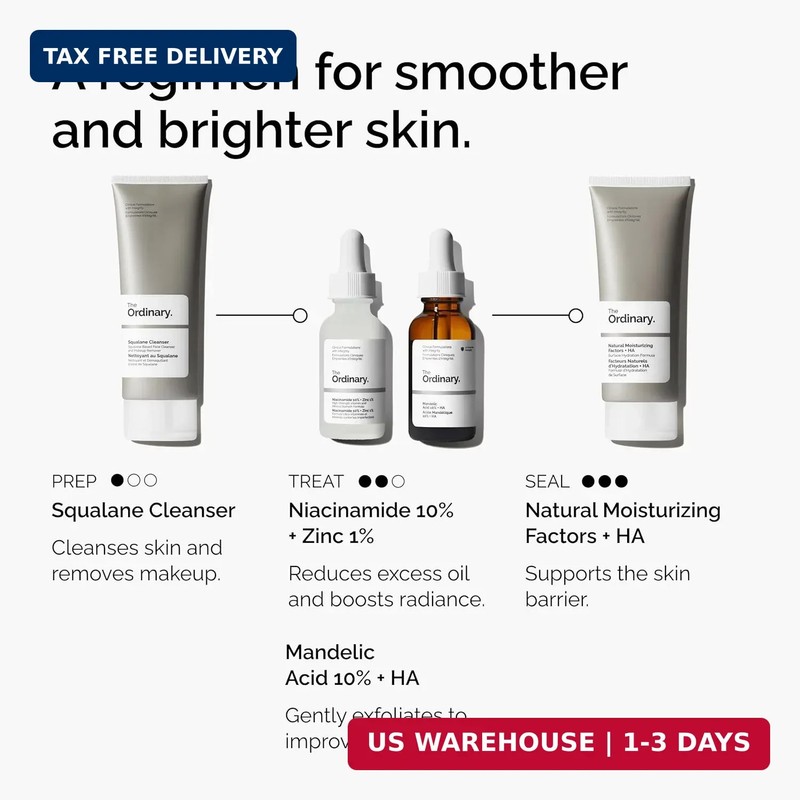 The Ordinary Mandelic Acid 10% + Hyaluronic Acid, Gentle Exfoliating Serum for C gallery