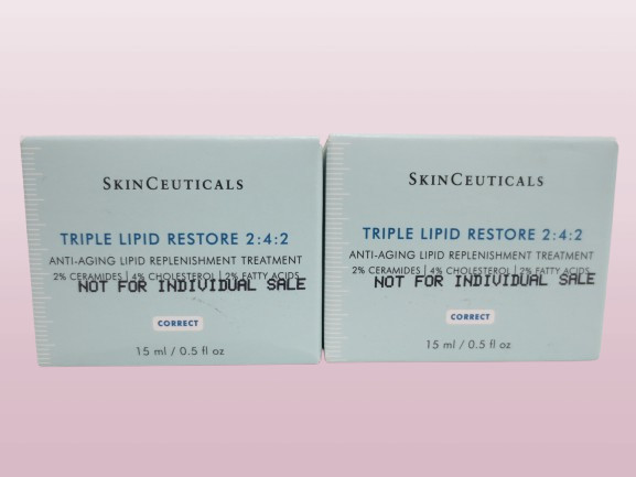 SKINCEUTICALS TRIPLE LIPID RESTORE 2:4:2 LIPID TREATMENT 0.5 OZ NWB LOT OF 2