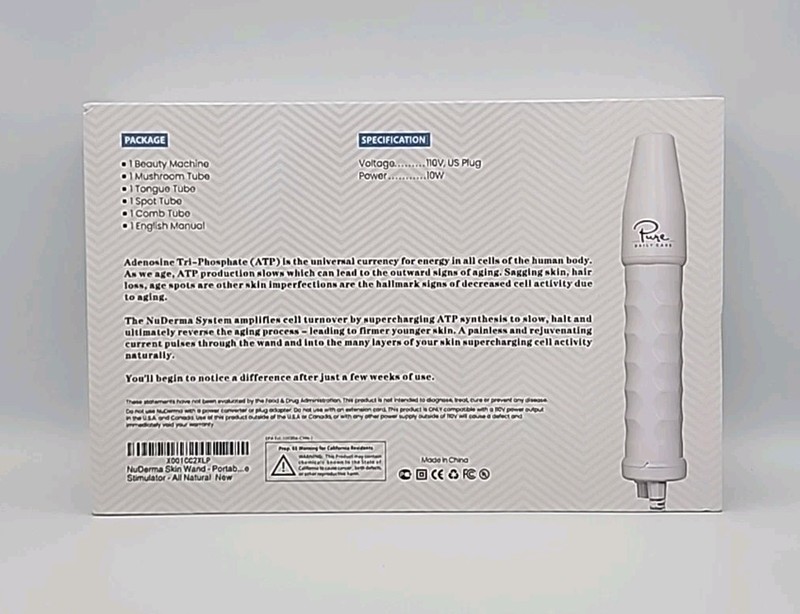 Pure NuDerma Natural Dermal Cell Energy Amplification System Skin Therapy Wand gallery