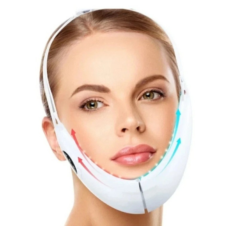V Face Beauty Meter High Frequency Facial Wand LED Skin Tightening Tool