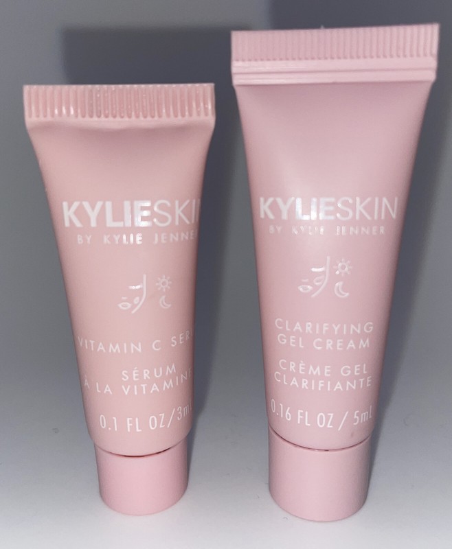 KYLIE SKIN Vitamin C Serum 0.1oz & Clarifying Gel Cream 0.16oz Deluxe Samples