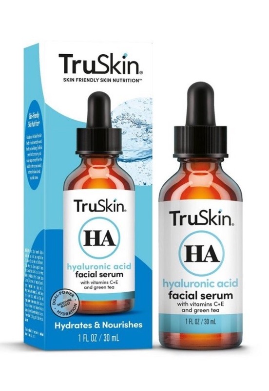 TruSkin Hyaluronic Acid Serum + Vitamin C, Hydration with Ceramides & Aloe, 1 oz