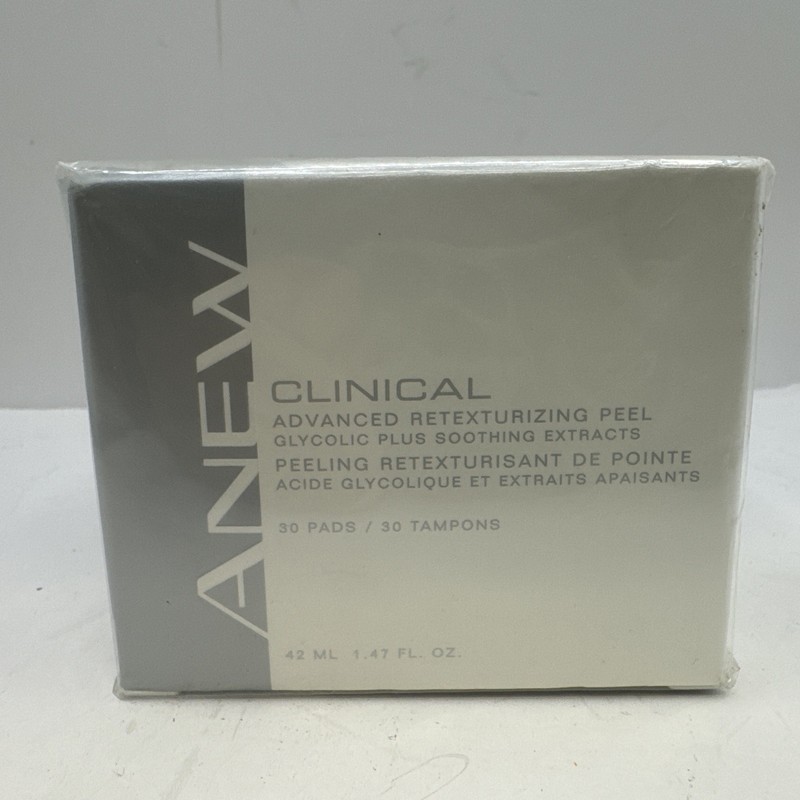 Avon Anew Clinical Advanced Retexturizing Facial Peel 30 Pads 1.47 fl oz / 42 ml