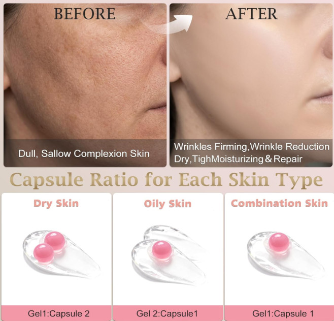 Collagen Cica Hydrating Capsule Cream Anti Aging Moisturizer Gel Wrinkle Glow gallery