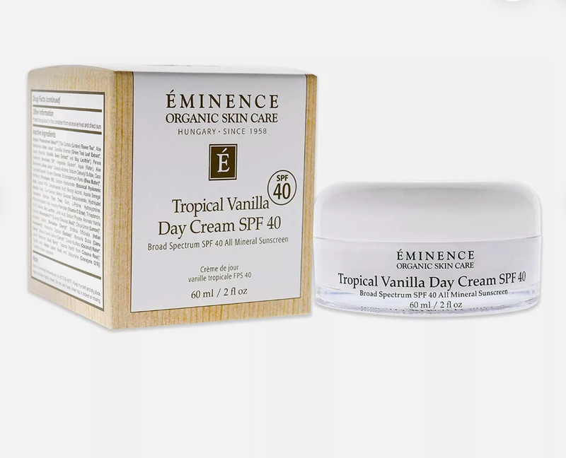 1 Eminence TROPICAL VANILLA DAY CREAM SPF 40 New In Box Sealed 2oz / 60ml + 🎁