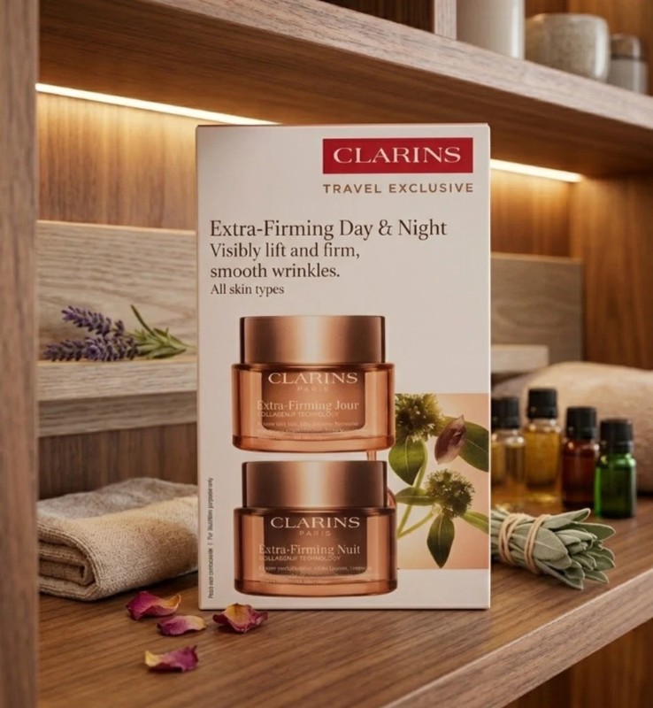 New Clarins Extra Firming Day & Night Partners Firm Lift 50ml x2