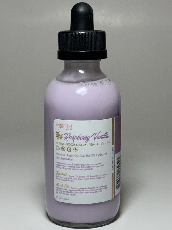 AMNH SKINCARE RASPBERRY VANILLA BOOB LIFTING SERUM FIRM & TIGHTEN 4 FL OZ