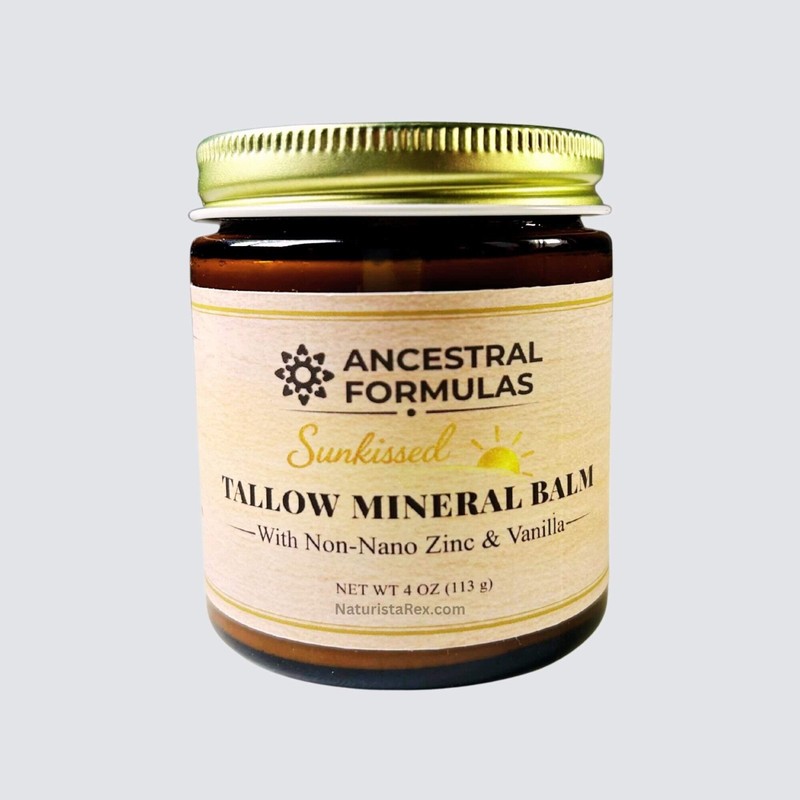 SUNKISSED Tallow Balm 100% Natural Grass-Fed Ancestral Formulas 4 oz (113 g)