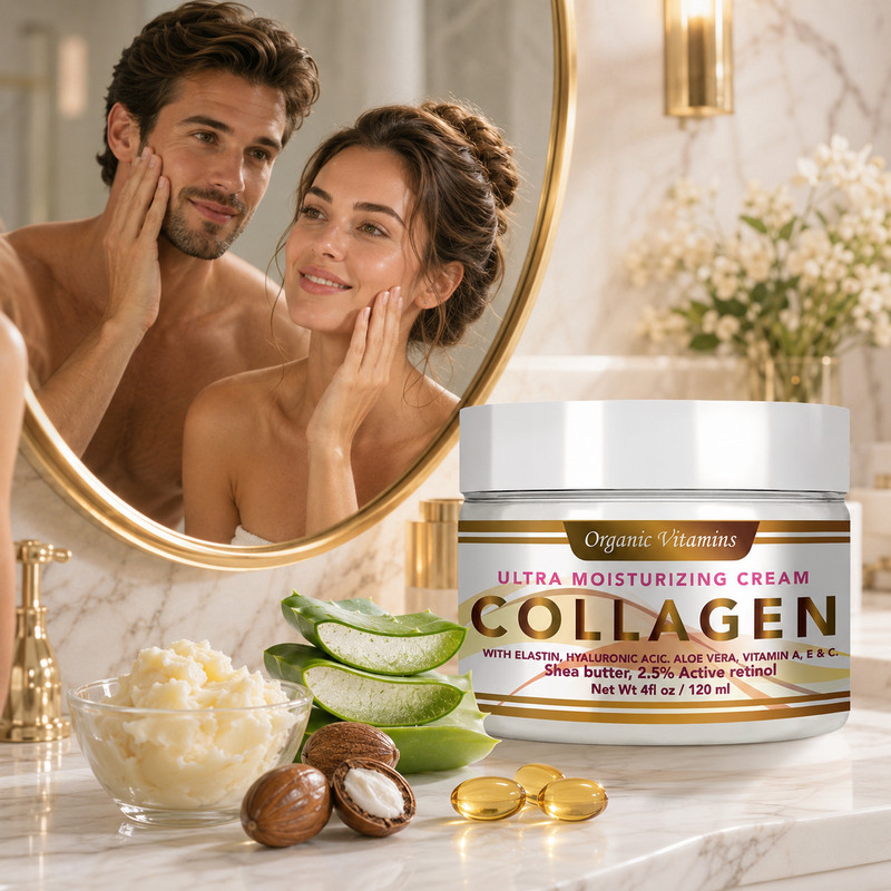 COLLAGEN & ELASTIN SKIN CREAM Firming Face Care Anti Aging Wrinkle Beauty 8 oz gallery