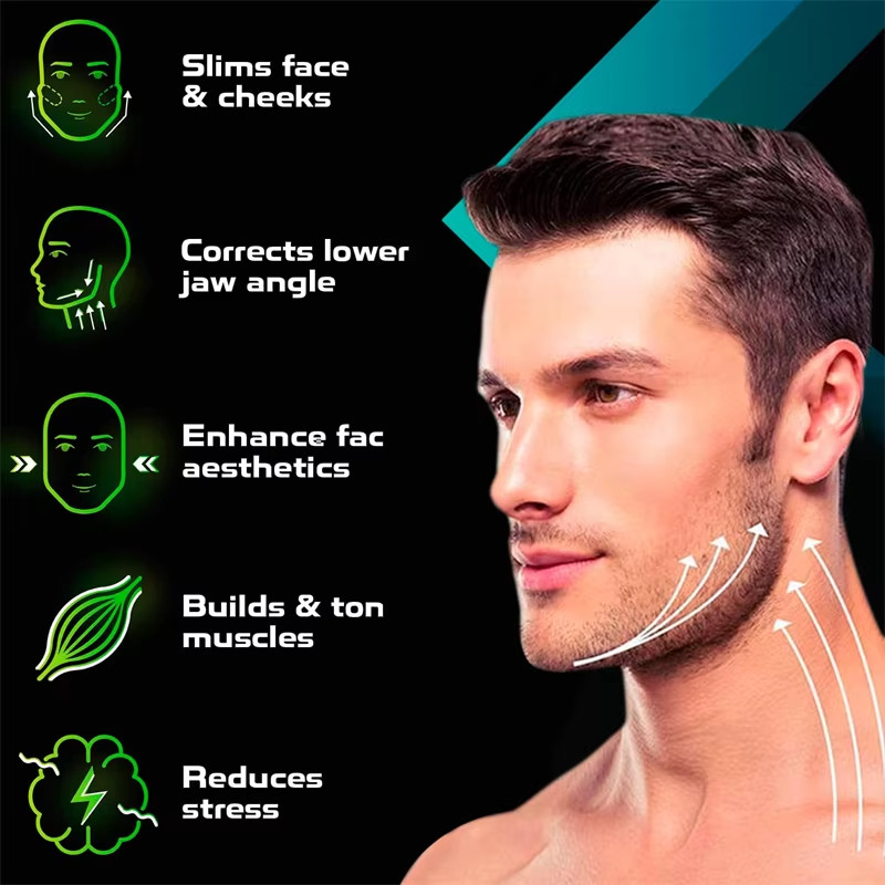 6Pcs Anti-Aging Jaw Exerciser Food-Grade Silica Neck Face Toning Jawline Muscle gallery
