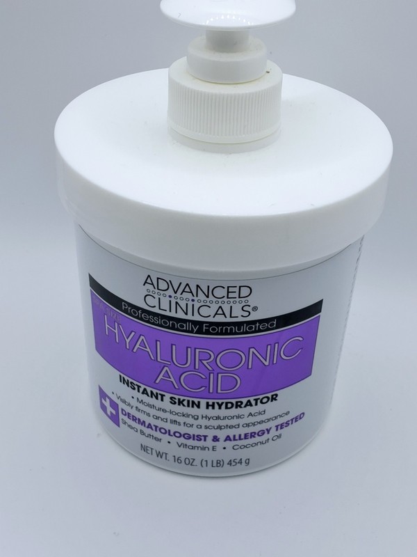 Advanced Clinicals Anti-aging Hyaluronic Acid Face Cream, 454g (AC091)
