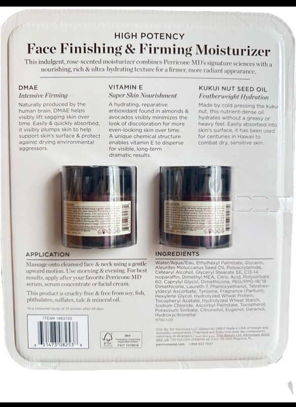 Perricone MD High Potency Face Finishing & Firming Moisturizer 2 Pack (2oz each) gallery