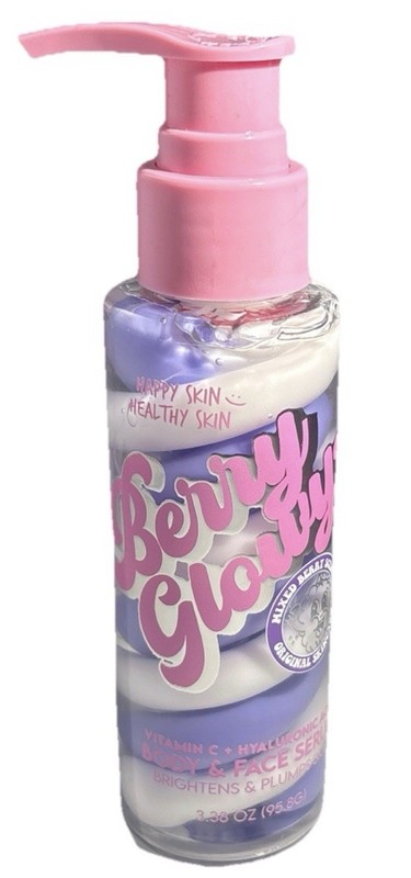 Happy Skin Berry Glowy Body & Face Serum Vitamin C & Hyaluronic Acid 3.38fl Oz