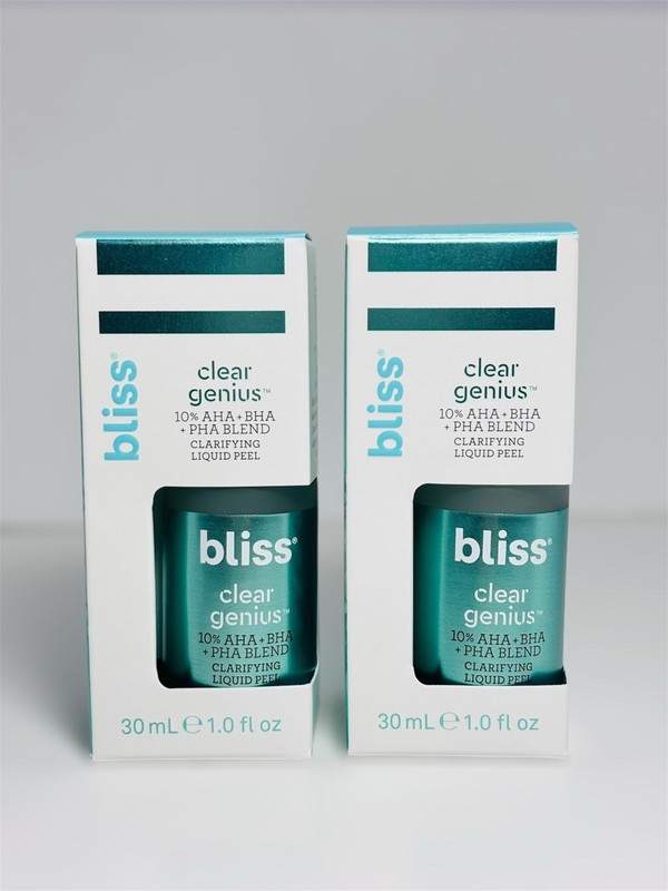 Bliss Clear Genius 10% AHA + BHA + PHA Blend Clarifying Liquid Peel PN 30ml -2pc gallery