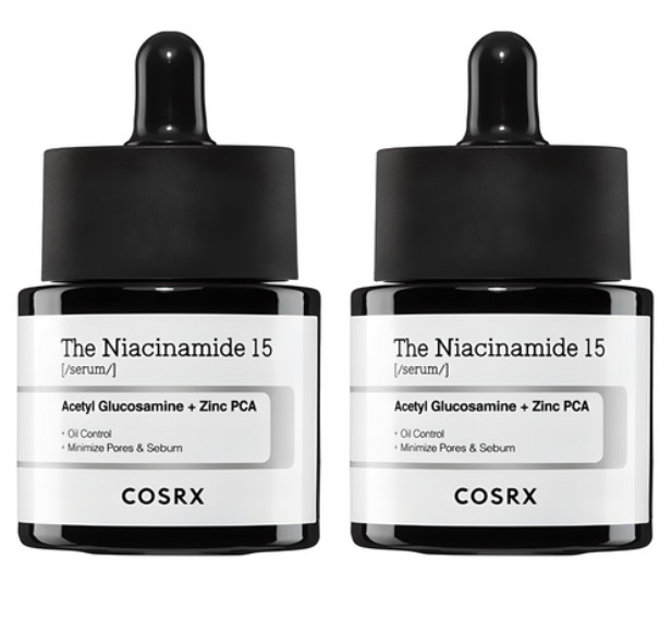 COSRX The Niacinamide 15 Serum Double Set 20ml + 20ml 0.67oz K-Beauty