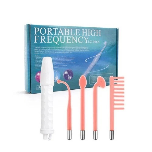 Portable Handheld Skin Care Beauty Facial Wand with 4 Different Electrode Tubes