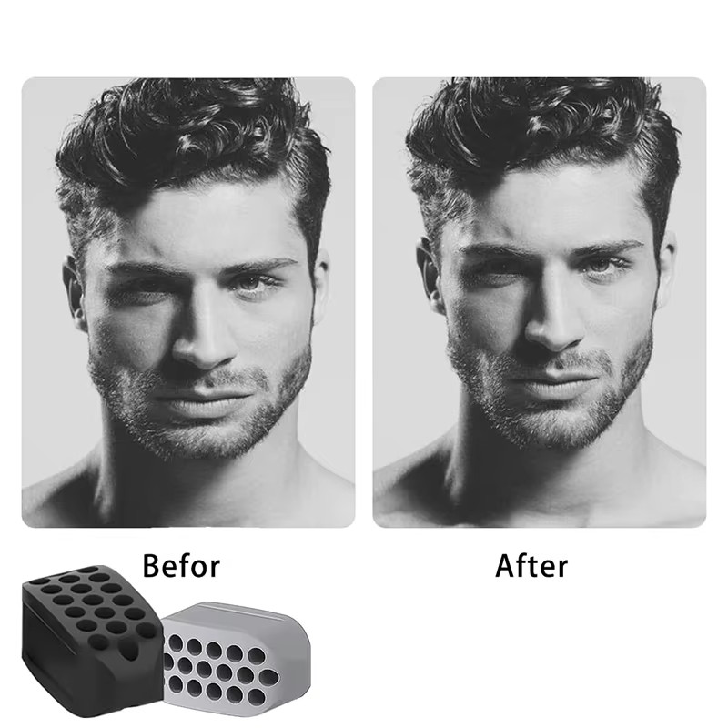 Silicone Jaw Exerciser Facial Toner & Jawline Fitness Ball Neck Toning Equipment gallery