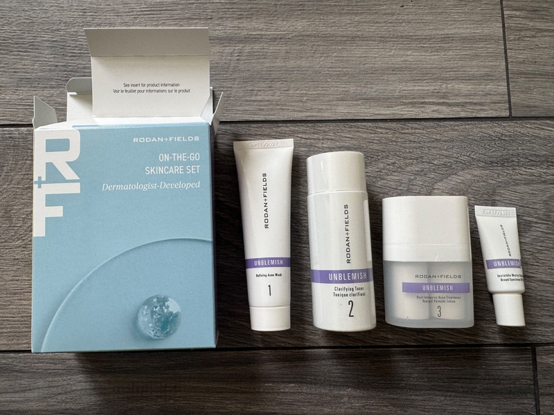 RODAN + FIELDS UNBLEMISH ON THE GO TRAVEL REGIMEN, NIB $115, EXP: 11/2027