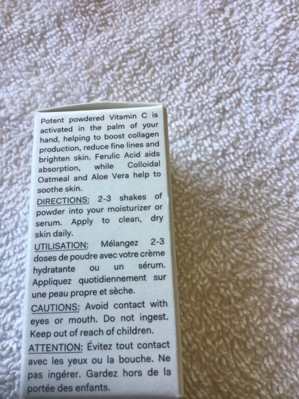 The nue co topical -c skincare booster powder .49 oz new in box gallery