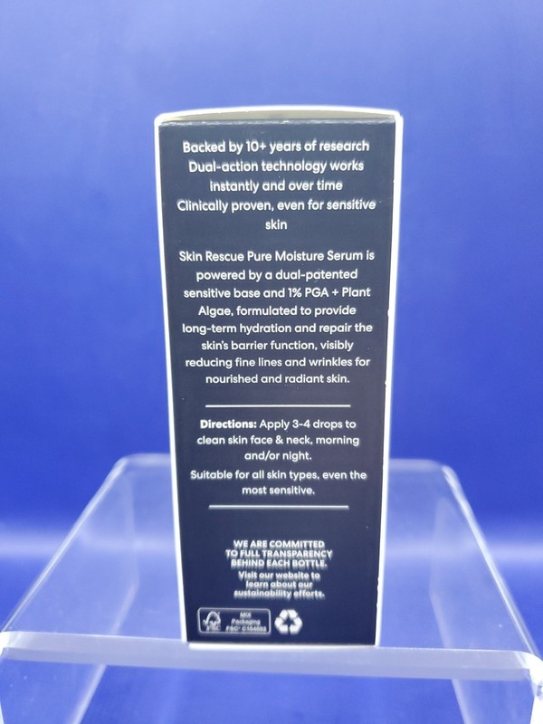 bareMinerals Skin Rescue Pure Moisture Serum Booster 1% PGA + Plant Algae 1oz gallery