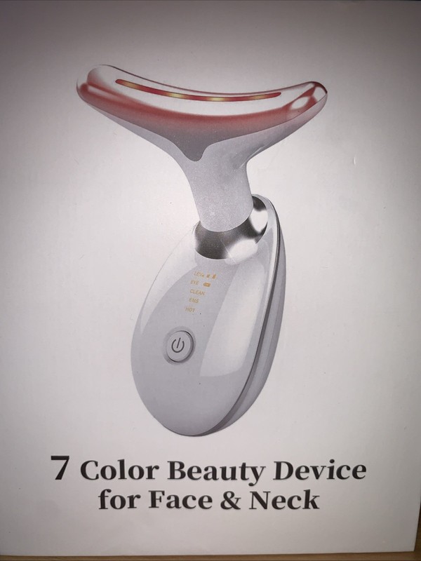 7 Color LED-Face & Neck-Hand Held-Wireless-Heat/Massage/Wrinkle/Acne Treatment