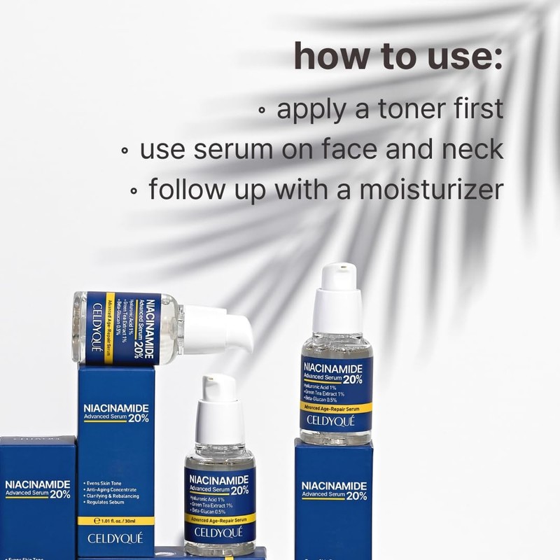 Niacinamide 20% + Hyaluronic Acid 1% Serum for Face w/Green Tea Extract - Por... gallery