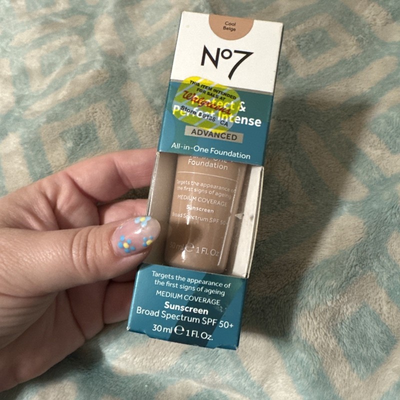 No7 Protect & Perfect Intense Advanced All-in-One Foundation COOL BEIGE 1 fl oz