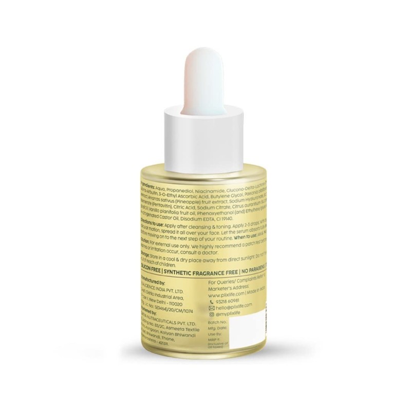 The Plant Fix Plix 2% Alpha Arbutin Pineapple De-Pigmentation Dewy Serum 30ml gallery
