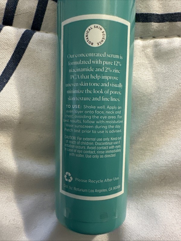 Naturium Niacinamide Serum 12% Plus Zinc 2% with Hyaluronic Acid, 1 oz (NO BOX) gallery