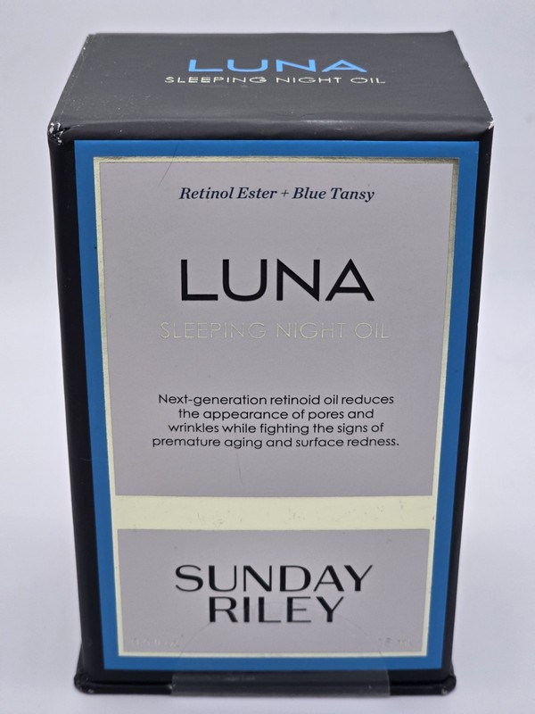 Sunday Riley Luna Sleeping Night Oil Retinol Ester + Blue Tansy 0.5oz 15 ml New