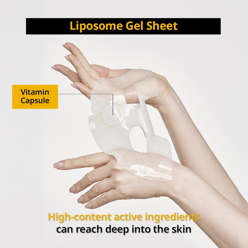 (PRMR Vitatinol Serum Gel Mask - Vitamin C & Retinol for Collagen Synthesis, Ove gallery