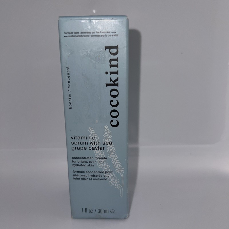 Cocokind Vitamin C Serum with Sea Grape Caviar, 1 FL OZ, New in Box