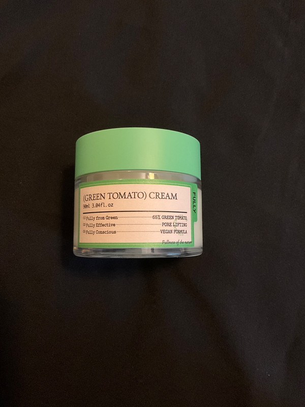 Fully Green Tomato Facial Cream, Pore Lifting, Green Tomato Extract and Vitamin