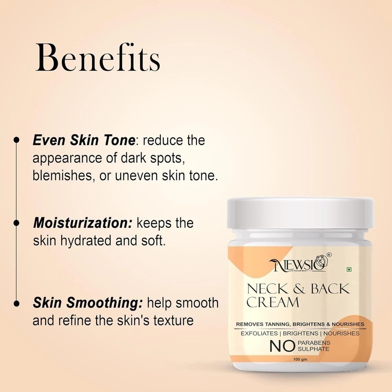 Neck Back Cream Removes Fine Lines & Tanning, Lighten Body Cream 100gm gallery