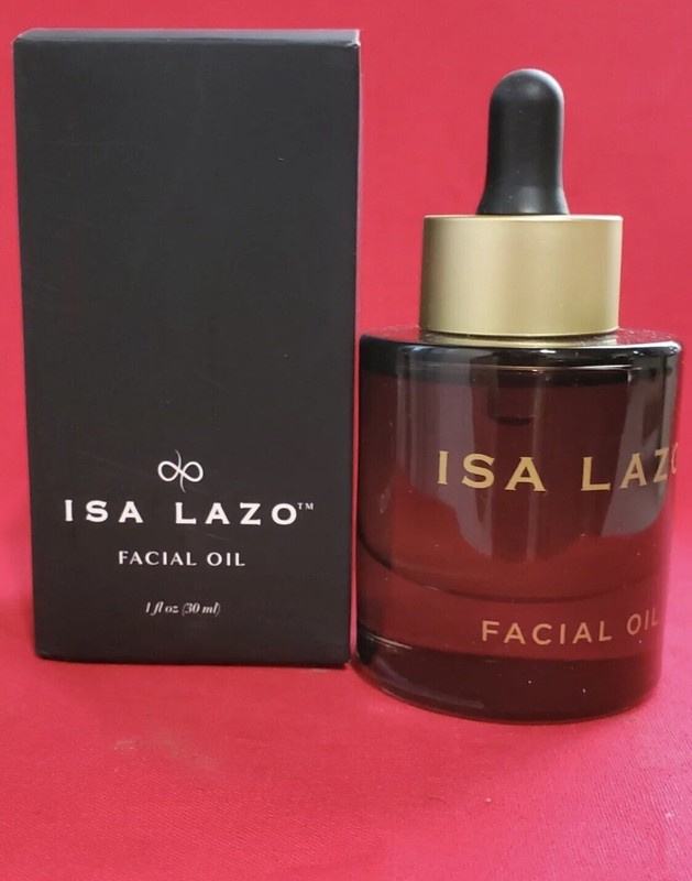 Isa Lazo Facial Oil Luxury Skincare 1 oz/30ml w/Pure Rose oil, Vitamin E & A New