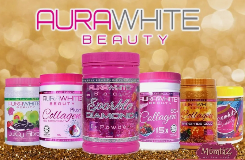3 X Aura White Beauty COLLAGEN PLUS Skin Whitening Ultimate Anti Aging DHL SHIP gallery