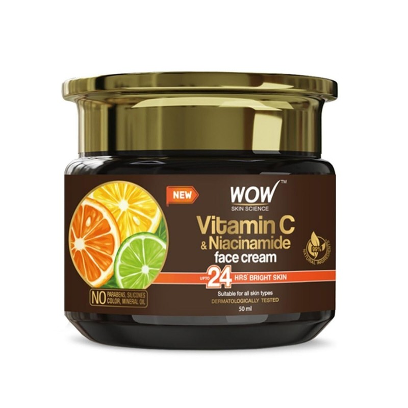 WOW Skin Science Vitamin C Face Cream – Oil Free & Quick Absorbing 50ml