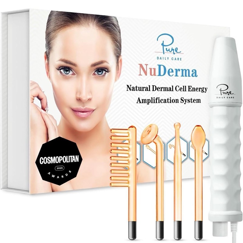 Pure Daily Care NuDerma Portable Handheld Skin Therapy Wand Machine -PDC-NDSW-WH