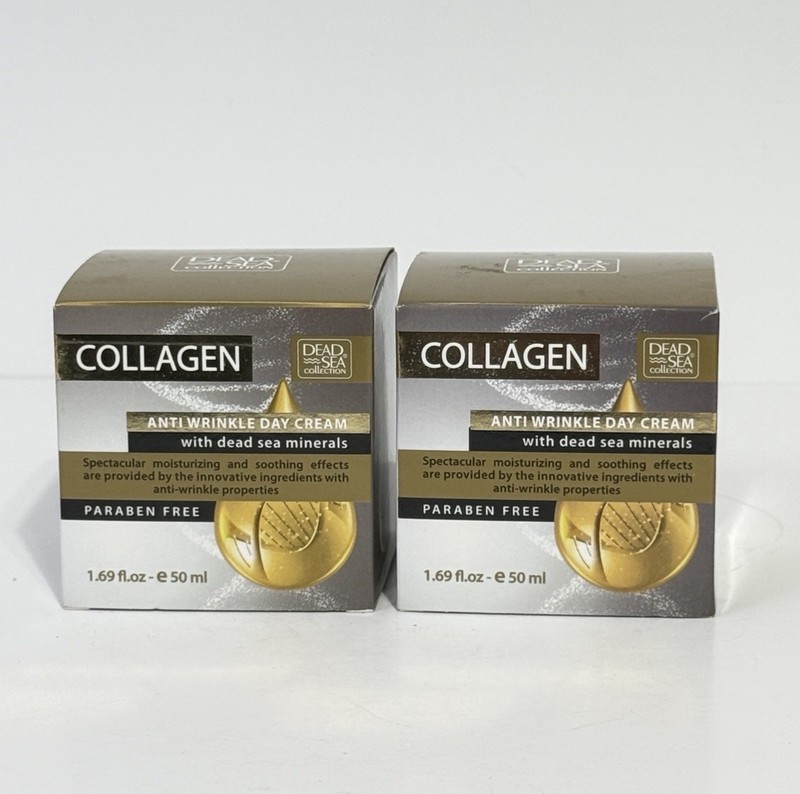 Dead Sea Collection Collagen Eye Cream 1.01oz Anti Aging Hydrating Firming 2 PK