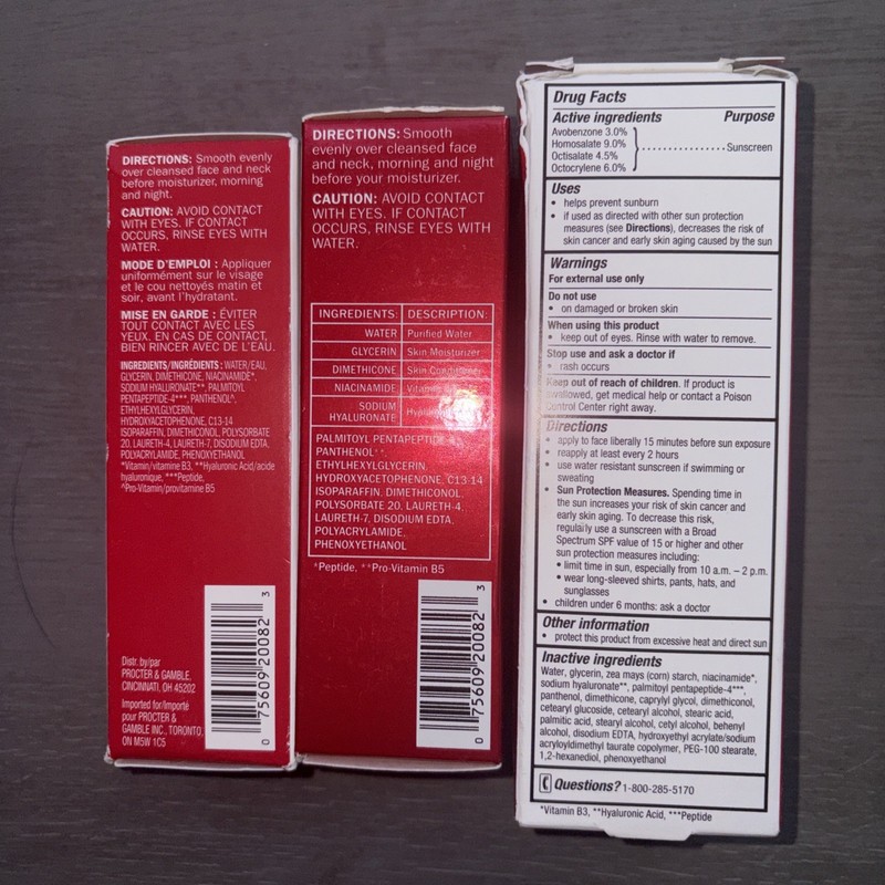 3x Olay Hyaluronic Hydrating Serum 1.3 Oz Ea & Moisturizer 1.7 Oz (12/2026) gallery