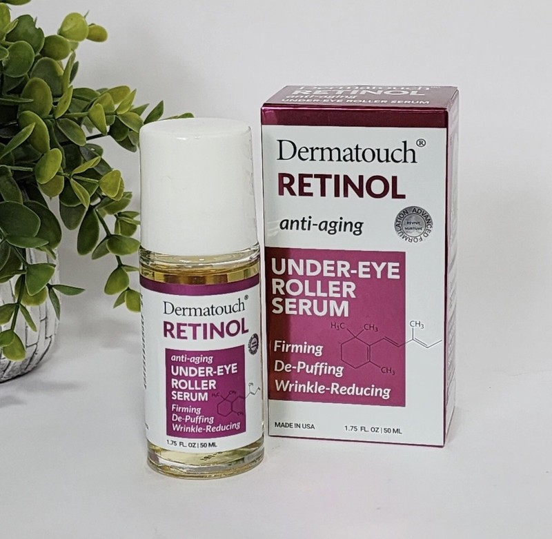 Dermatouch Retinol Anti-aging Under-Eye Roller Serum Firming Depuffing 1.75 oz