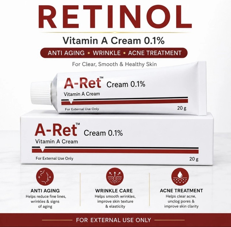 Retinol Gel 0.1 Vitamin a Repairs Fine Lines & Wrinkles, Scar Treatment, Age 20g