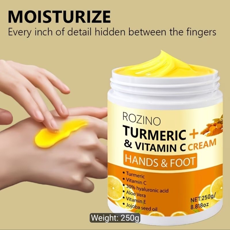 Tumeric & Vitamin C Cream For Hand & Feet Moisturizing Repairs 250g gallery